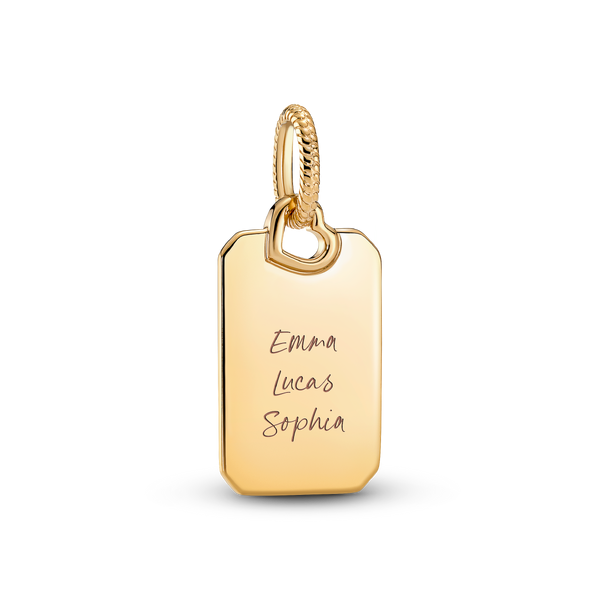 Engravable Rectangle Tag Pendant
