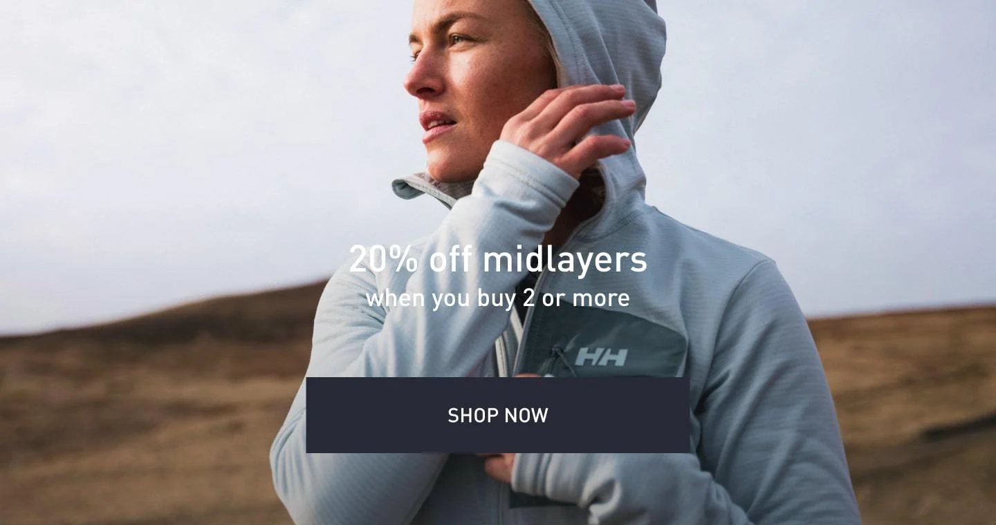 20% off midlayers when you buy 2 or more. SHOP NOW.