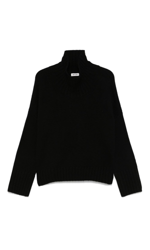 Girlfriend cashmere turtle-neck jumper