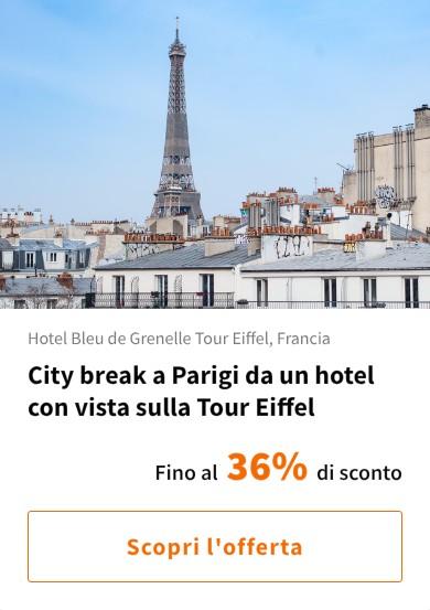City break a Parigi da un hotel con vista sulla Tour Eiffel
