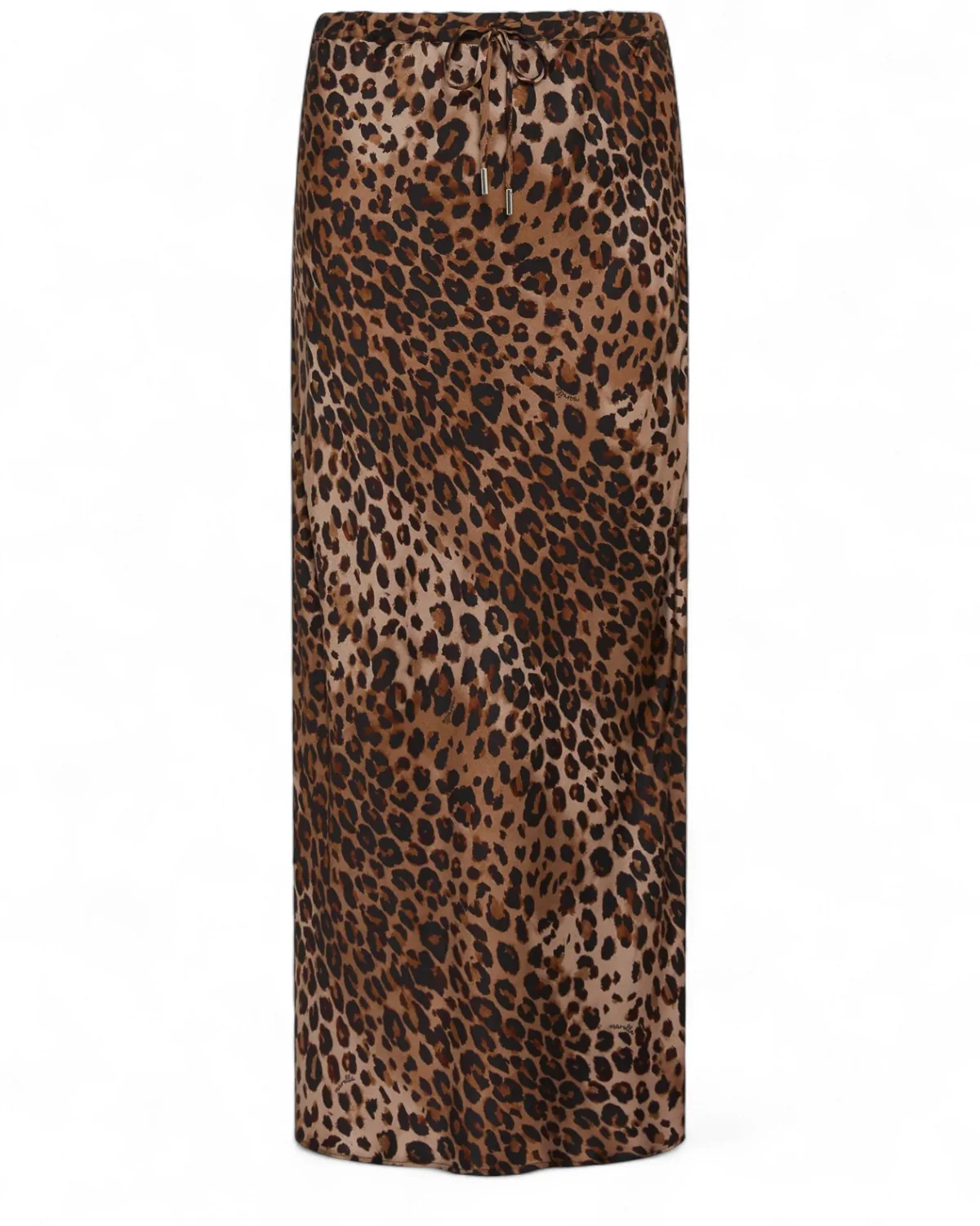 Image of Gonna lunga animalier in twill 