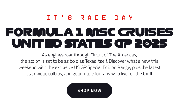 It's Race Day - Shop US GP Specials