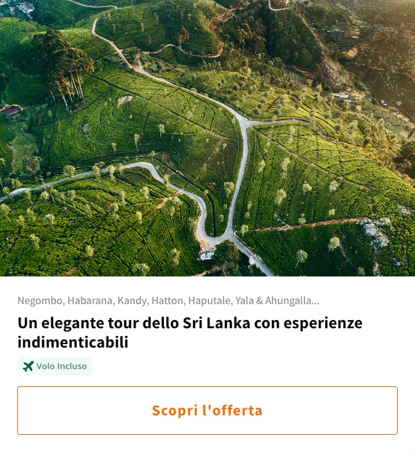 Un elegante tour dello Sri Lanka con esperienze indimenticabili