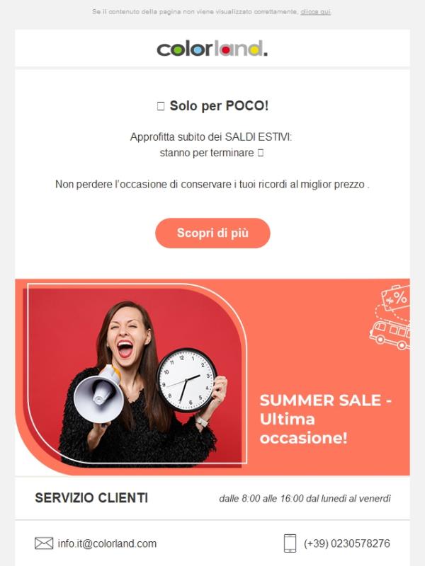 SUMMER SALE - Ultima occasione!