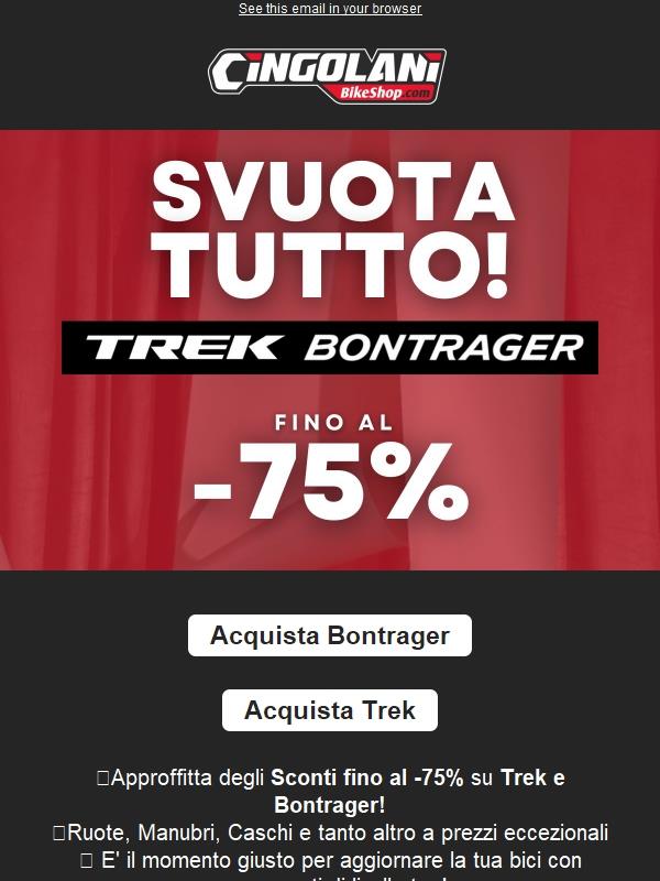 💥Trek e Bontrager: Svuota Tutto!