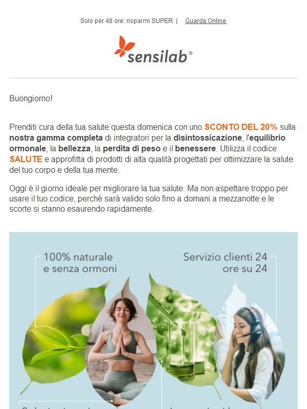 📣 Codice sconto del 20% su integratori che funzionano 💪