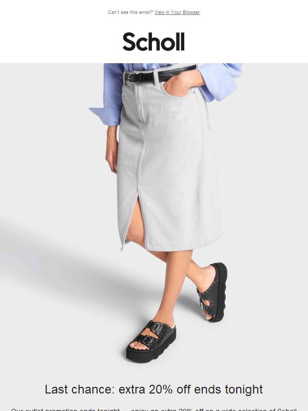 Last day: extra 20% off ends tonight