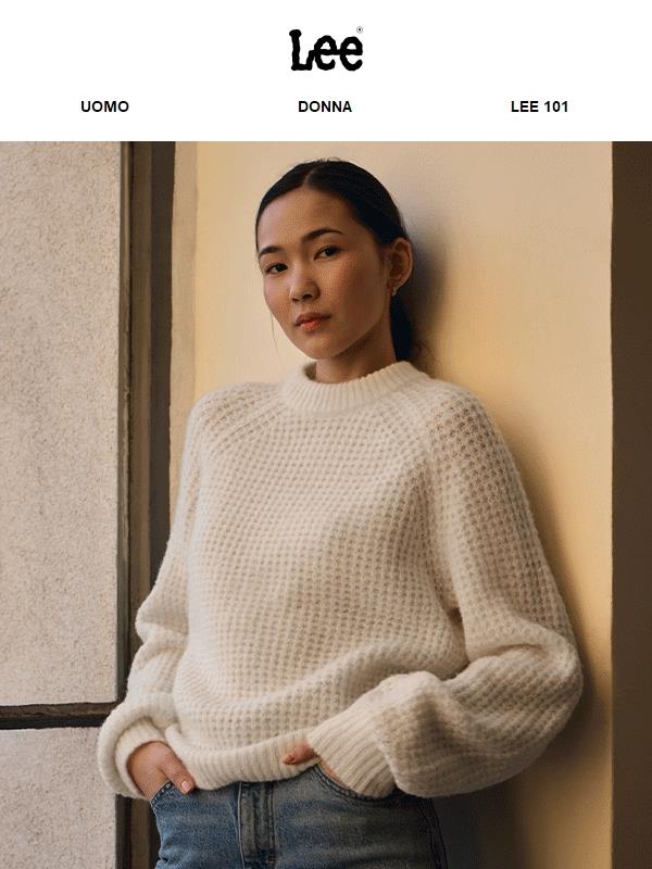 Da Lee sono arrivati pullover e capi in maglia