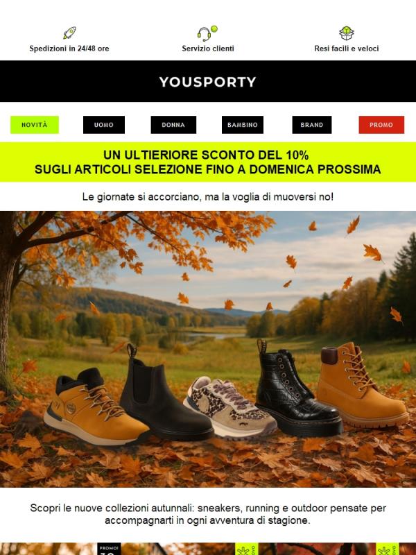 EXTRA 10 D’AUTUNNO: scopri le occasioni che abbiamo preparato per te!🍂