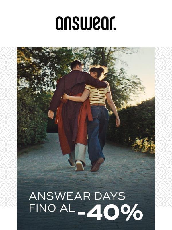 ANSWEAR DAYS FINO AL -40%