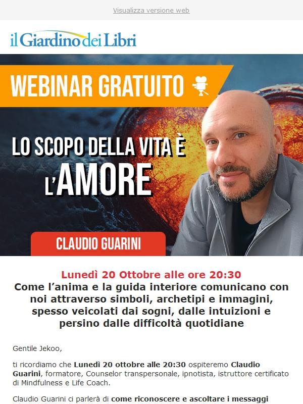 Domani webinar su come riconoscere quando la tua anima ti sta parlando (gratuito)