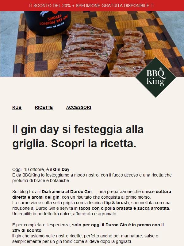 Gin + BBQ = perfezione