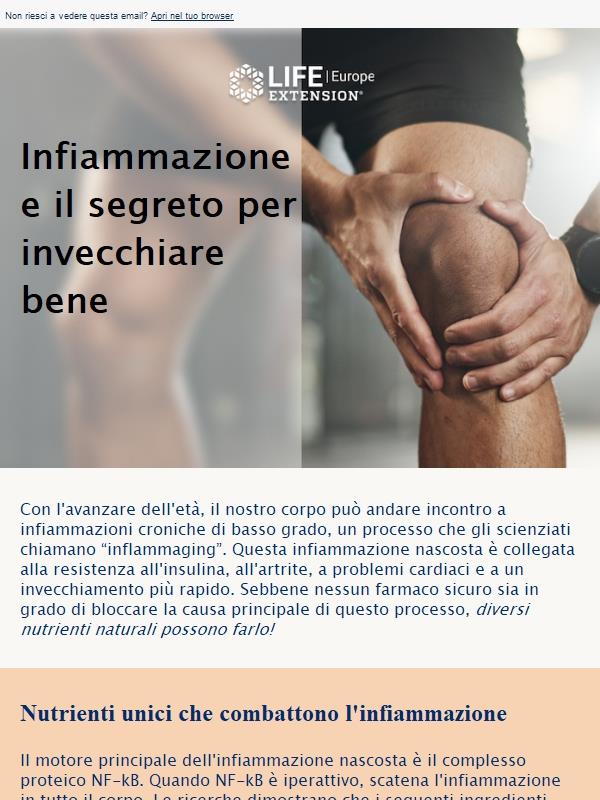 Combatti l'infiammazione e mantieniti in salute