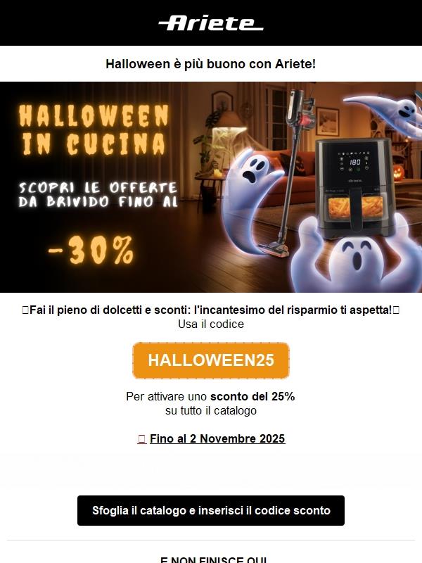 Halloween: i nostri affari da paura con 25% di sconto