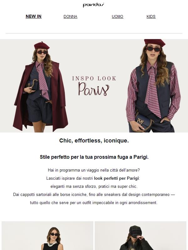 Stile perfetto per la tua prossima fuga a Parigi.