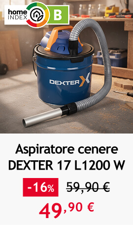 aspiratore dexter 17 litri
