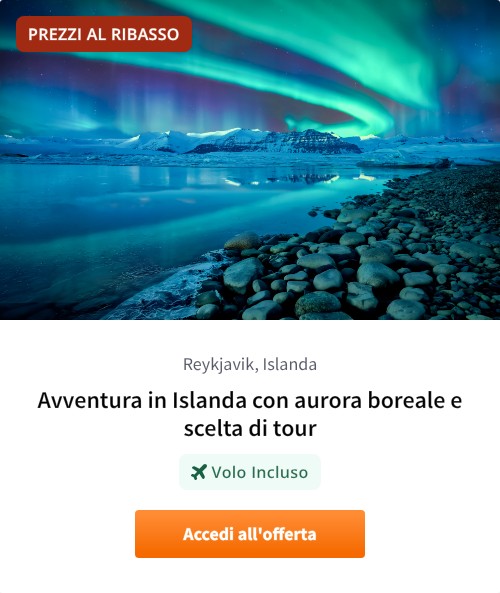 Avventura in Islanda con aurora boreale e scelta di tour