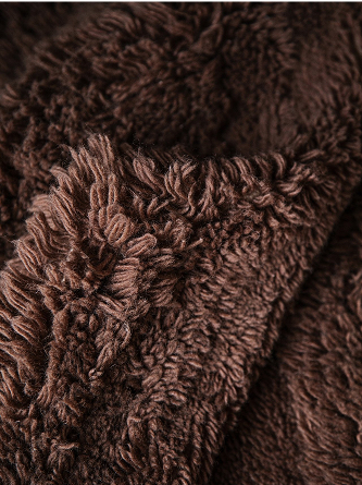 Shaggy brown rug