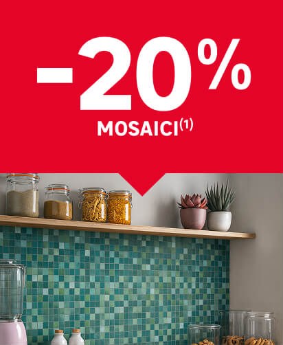 sconto 20% sui mosaici