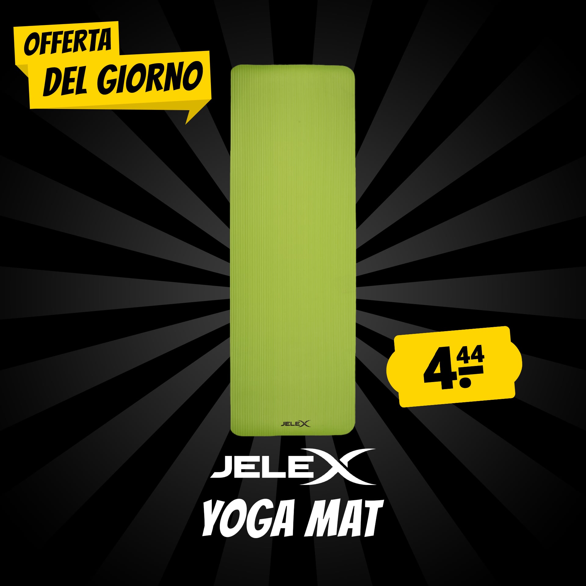 Jelex namaste tappetino yoga e fitness