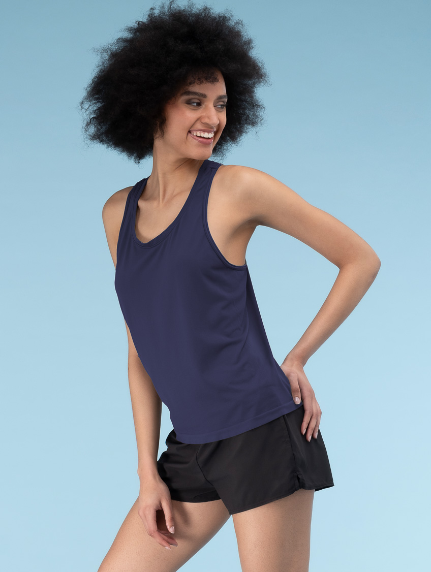 Image of Canotta Donna Airy - S/m - Blu Scuro