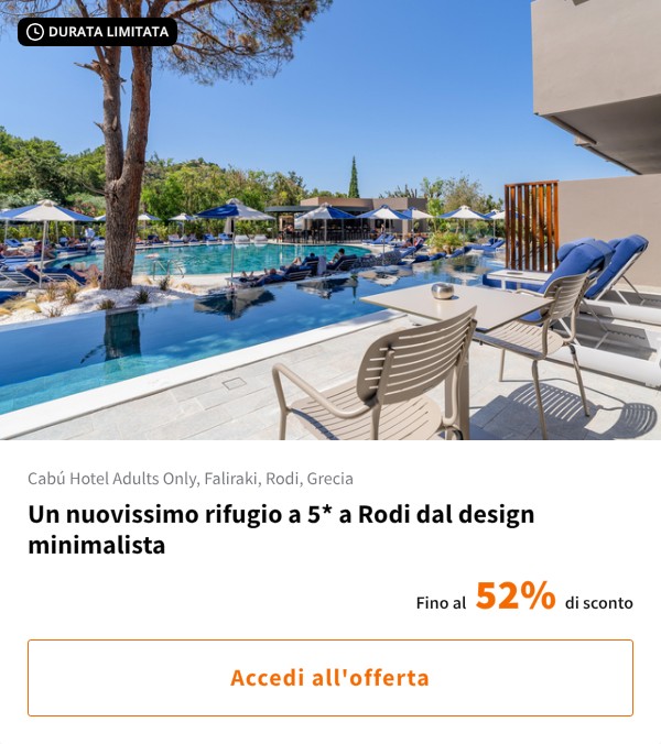 Un nuovissimo rifugio a 5* a Rodi dal design minimalista