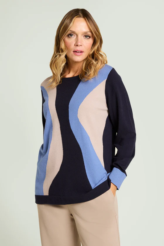 MAGLIA CON INTARSIO