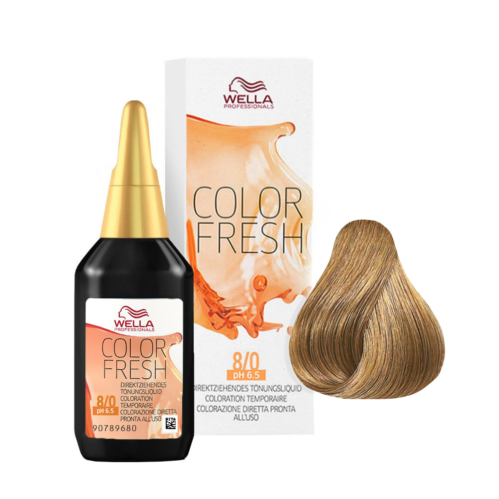 Image of Wella Color Fresh 8/0 Biondo Chiaro 75ml  - riflessante diretto senza ammoniaca