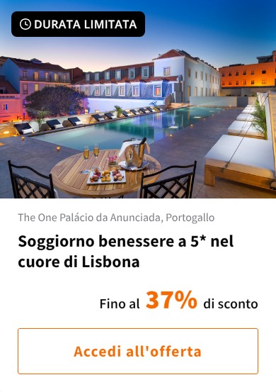 Soggiorno benessere a 5* nel cuore di Lisbona