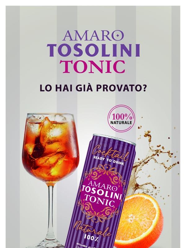 BEPI TOSOLINI:  Amaro Tosolini Tonic il nuovo cocktail ready to drink