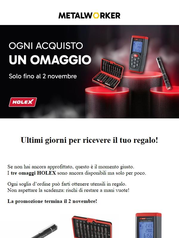 Riscatta il tuo omaggio: tris di utensili in omaggio🎁