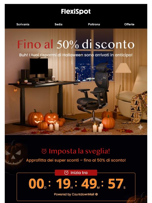 🎃Offerta Speciale di Halloween - Acchiappa il 50% di Sconto!