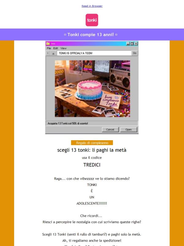 Tonki compie 13 anni 🎂