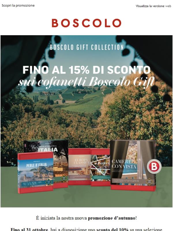 Promozione d’autunno: fino al 15% di sconto
