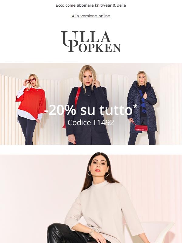 Solo fino a mezzanotte: 20% di sconto su TUTTO ⏰