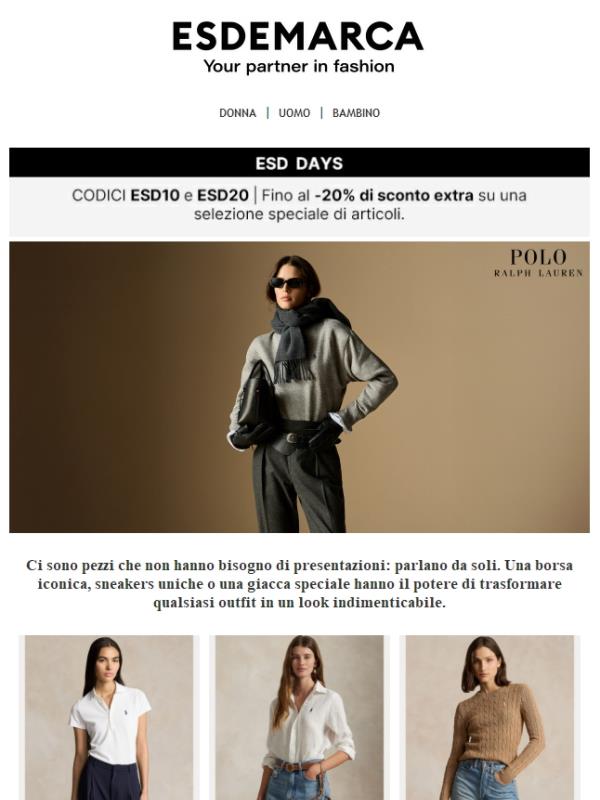 I tuoi brand top con sconti fino al -20%