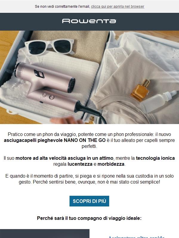 NANO ON THE GO: il nuovo asciugacapelli pieghevole!