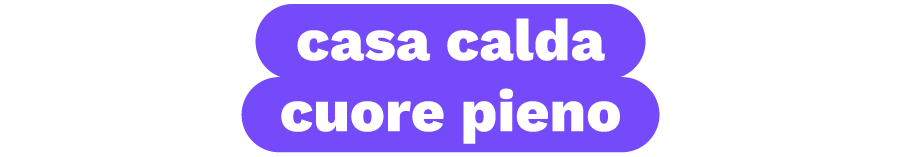 Casa calda cuore pieno