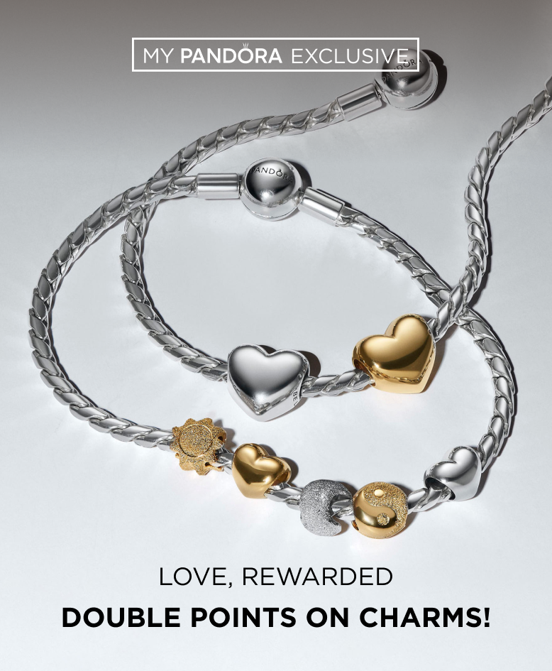 My Pandora members earn 2X points on charms