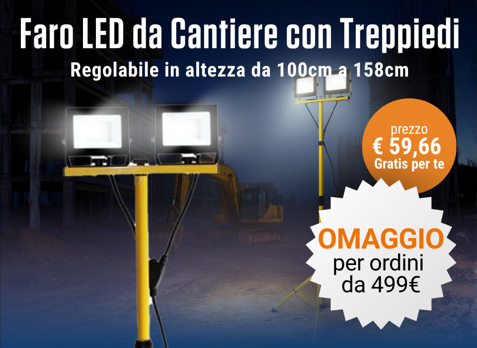 Faro LED da Cantiere 2x50W 