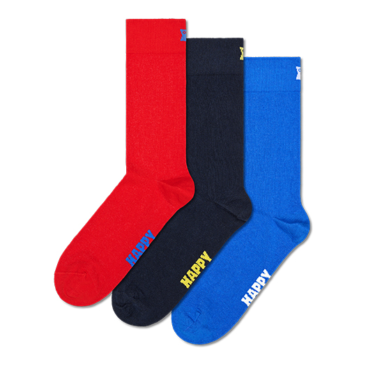 3-Pack Solid Socks
