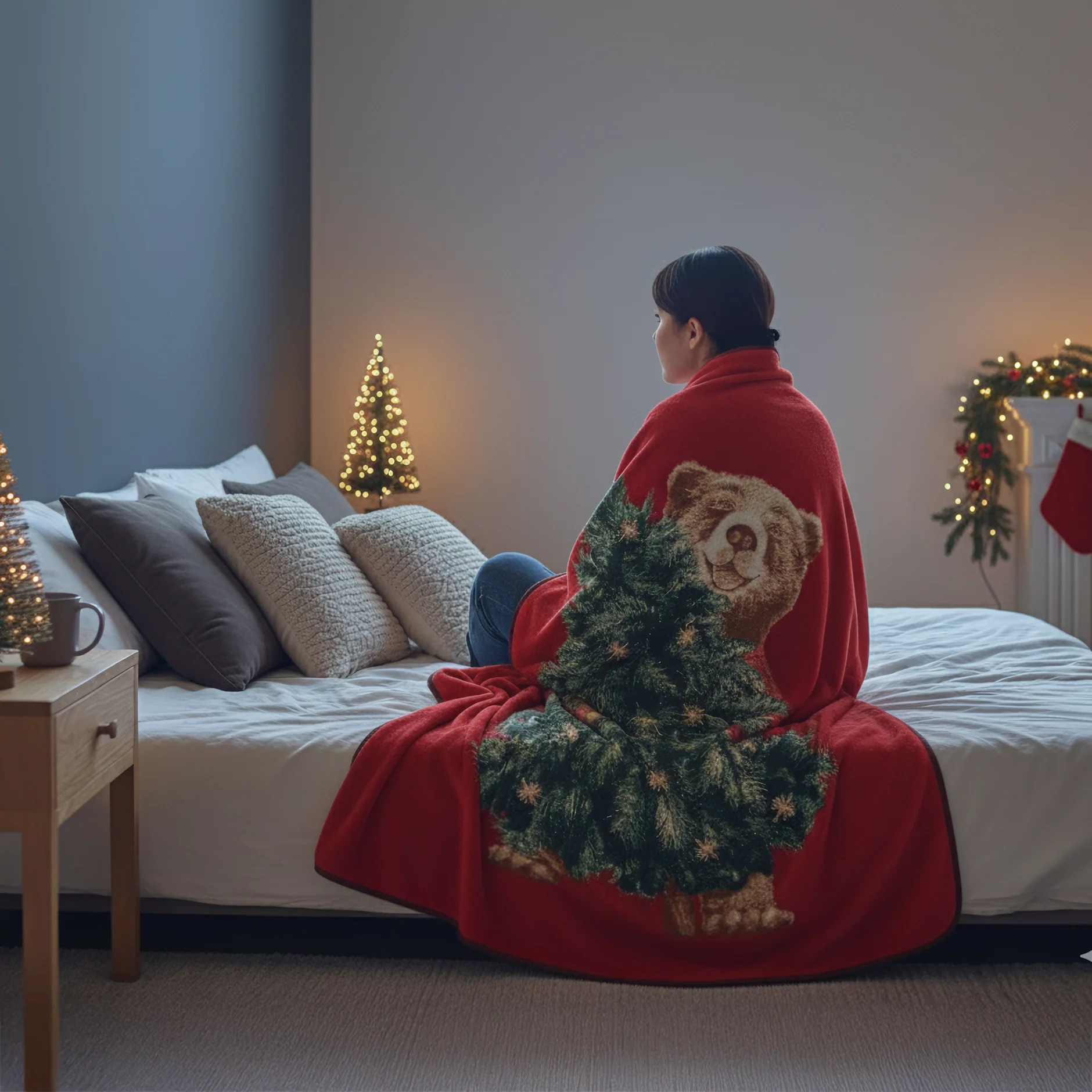 Image of Plaid in Lana Cotta - <br><b>Christmas Bear