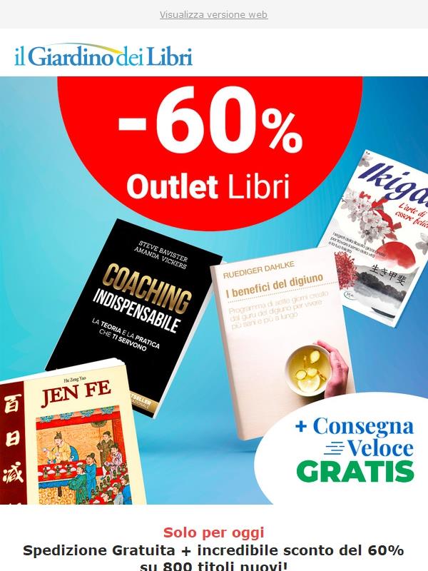 (SOLO OGGI) Spedizione GRATIS + incredibile SCONTO del 60% su più di 800 libri