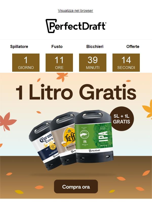 1 Litro GRATIS!