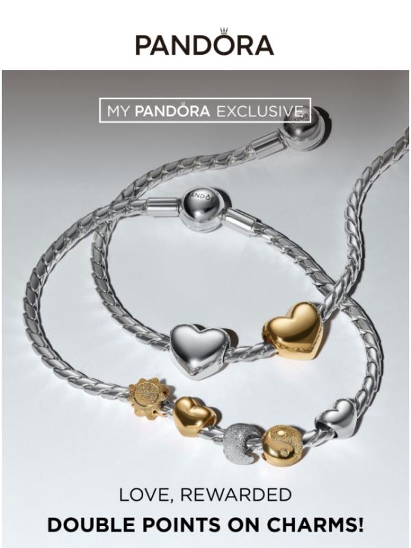 My Pandora members earn 2X points on charms