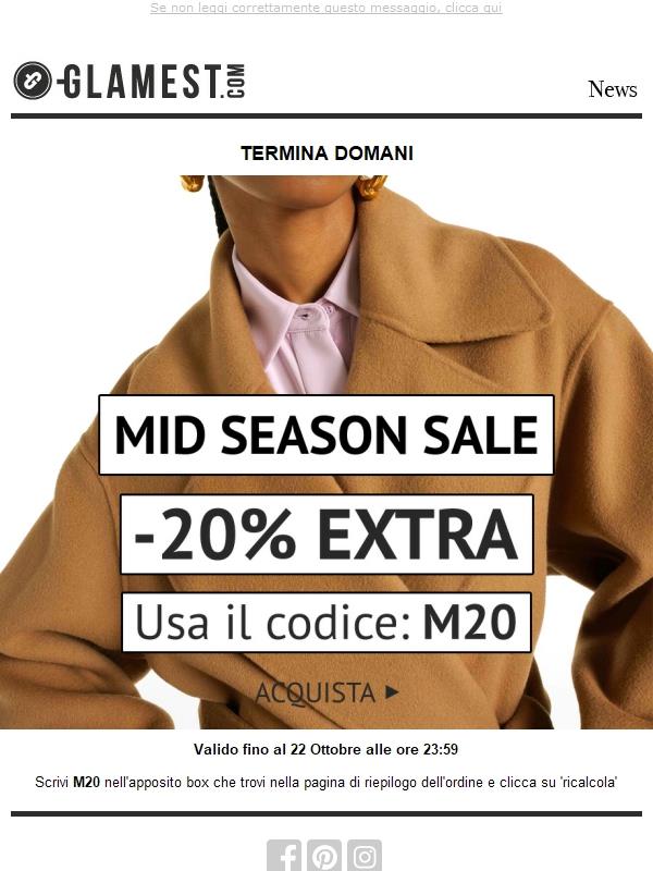 La promo al -20% EXTRA termina domani