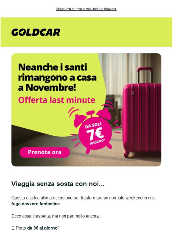 La nostra offerta sta per terminare. 🚗