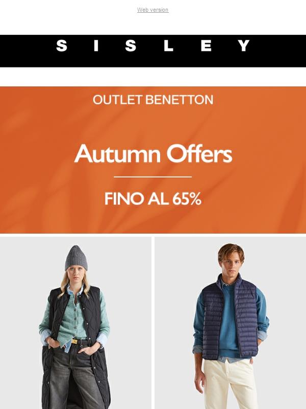 Outlet Benetton: le offerte d’autunno al -65% 🍂
