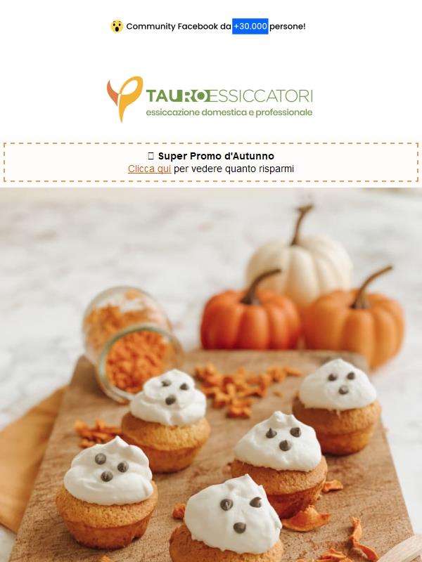 Mini Cupcake con Farina di Zucca