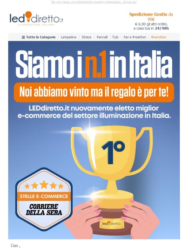 🎁 Regali per te 🏆 Vittoria per noi! Scopri di cosa parliamo...